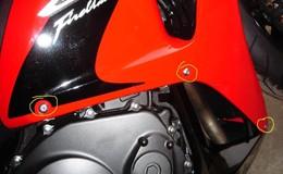 Montaż crashpadów Honda Fireblade CBR 1000RR SC57b