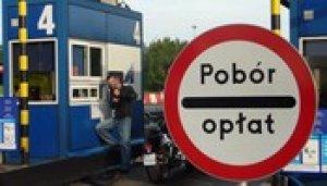 Protest motocyklistów na płatnej autostradzie A4